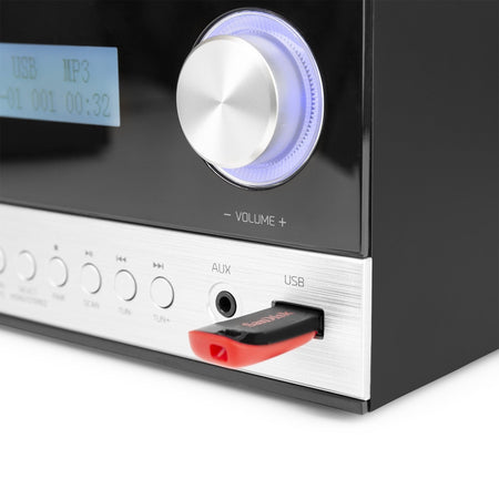Audizio Arles - Sistema Micro HiFi DAB+ Negro/Plata - Tempo Shop