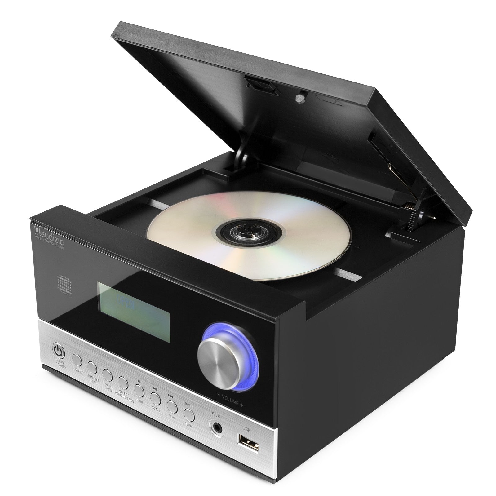 Audizio Arles - Sistema Micro HiFi DAB+ Negro/Plata - Tempo Shop