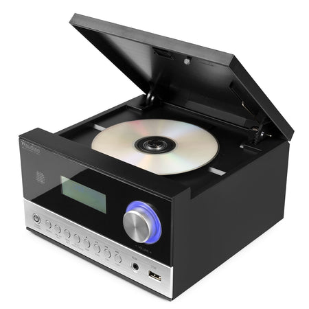 Audizio Arles - Sistema Micro HiFi DAB+ Negro/Plata - Tempo Shop