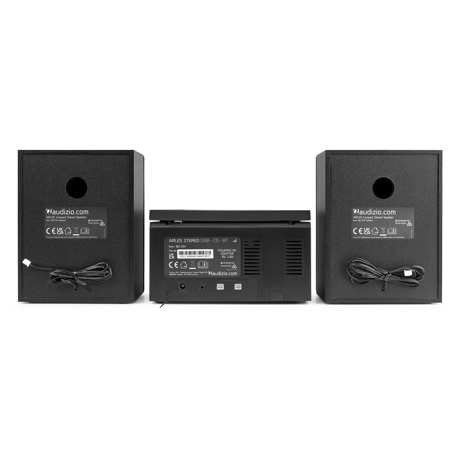 Audizio Arles - Sistema Micro HiFi DAB+ Negro/Plata - Tempo Shop
