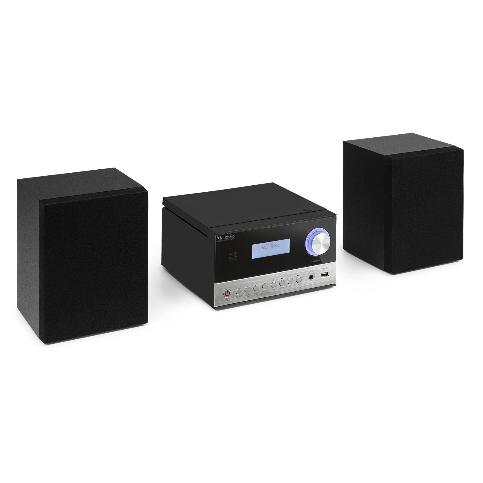 Audizio Arles - Sistema Micro HiFi DAB+ Negro/Plata - Tempo Shop