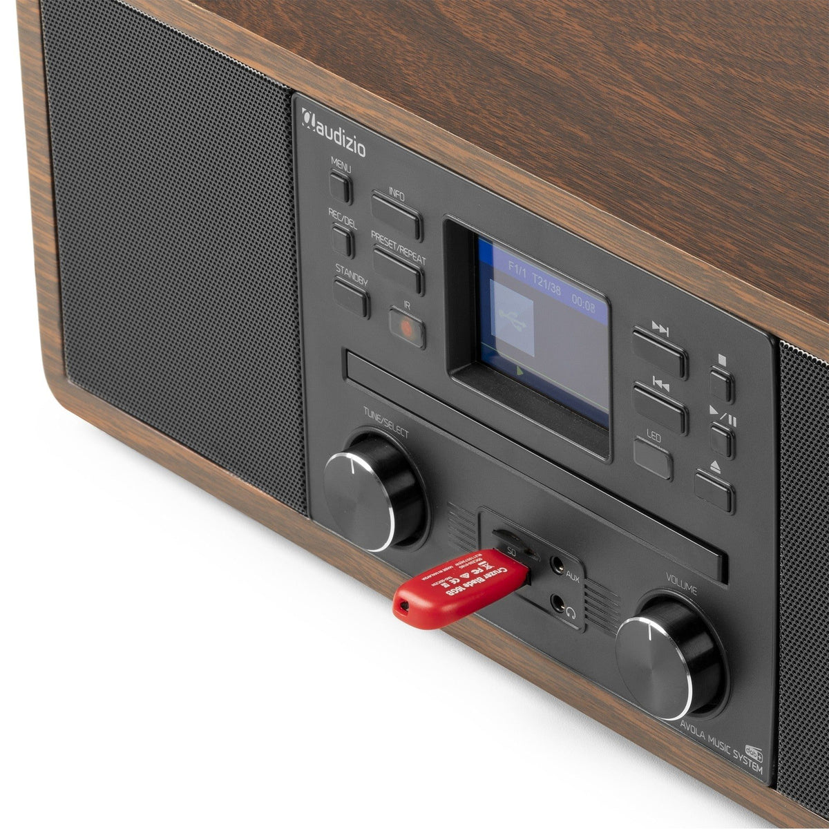 Audizio Avola - Sistema de música digital CD/BT/DAB+/Internet Madera - Tempo Shop
