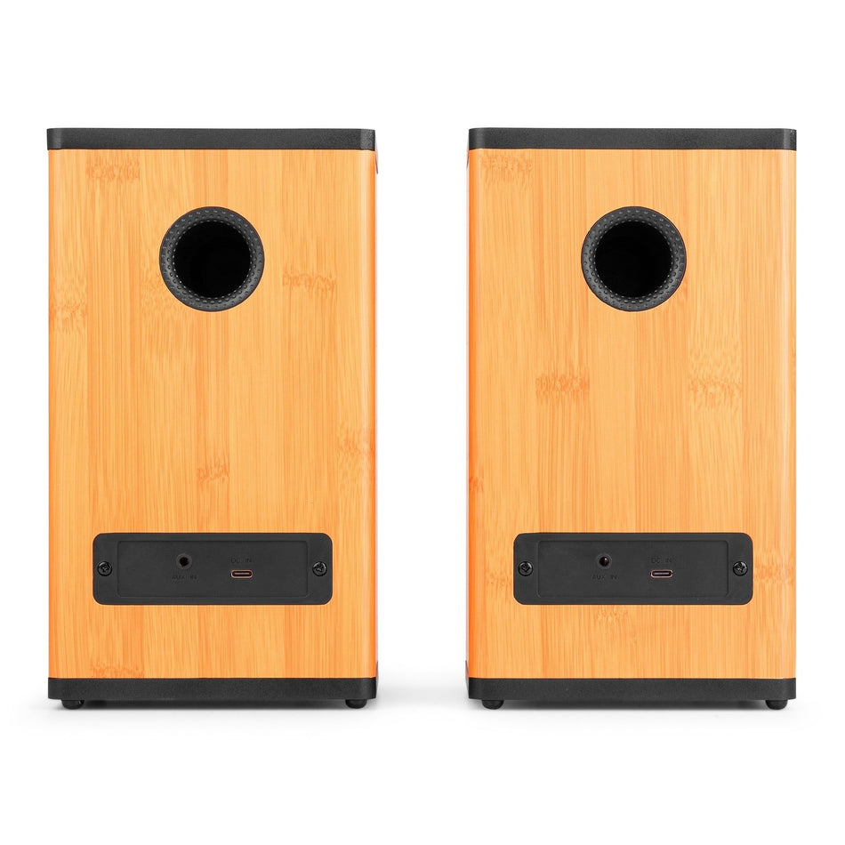 Audizio BS20 - Altavoces activos de estantería en bambú - Tempo Shop