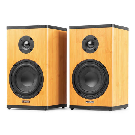 Audizio BS20 - Altavoces activos de estantería en bambú - Tempo Shop