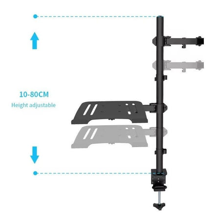 Audizio CMA10L - Brazo para un monitor de 13" - 32" con soporte para portátil - Tempo Shop