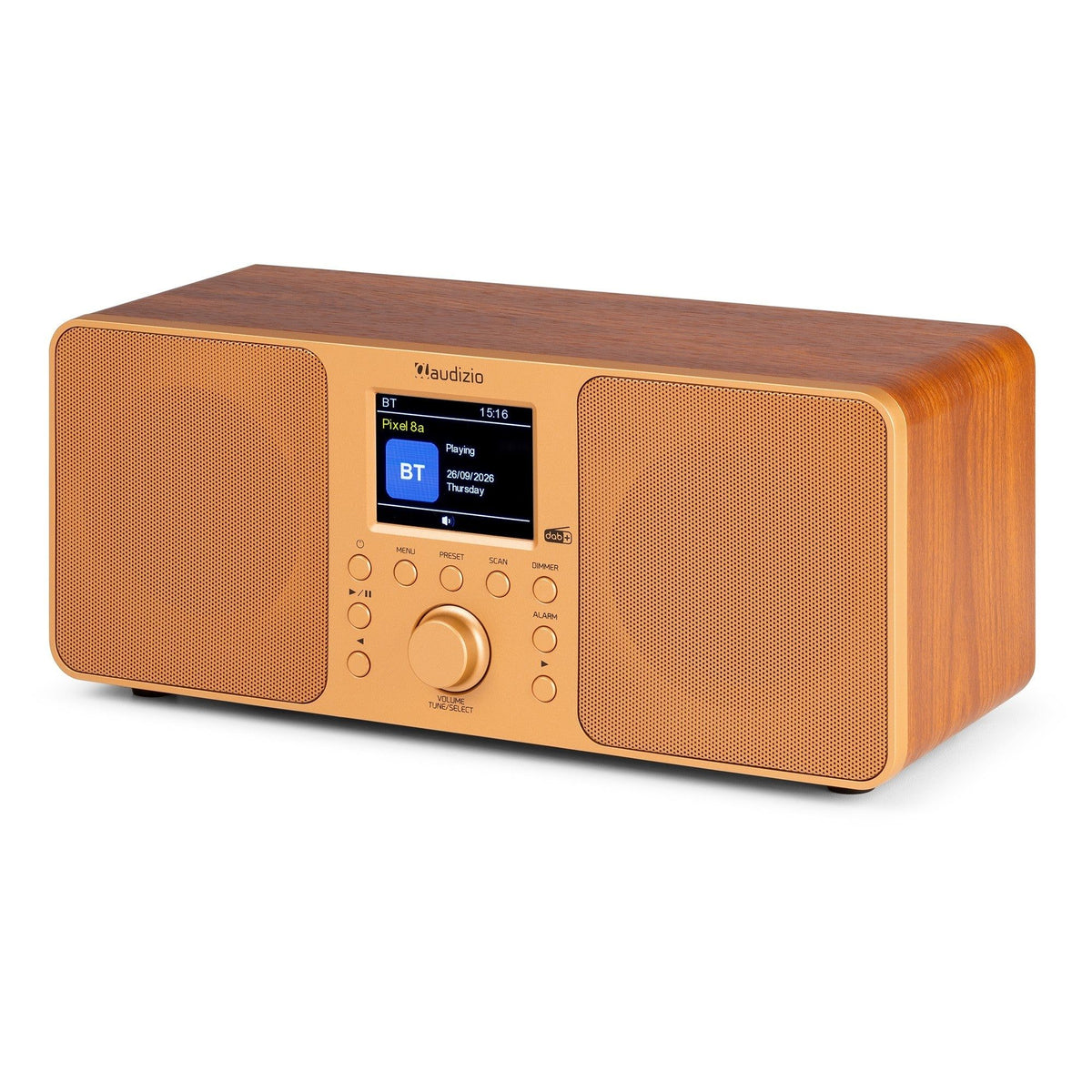 Audizio Genua - Radio Estéreo DAB+/FM con Bluetooth y Sonido de Alta Calidad en Color Cobre - Tempo Shop