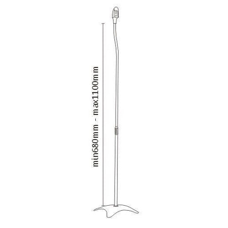 Audizio HTS10 - Soporte de suelo para altavoz satélite, juego de 2 - Tempo Shop