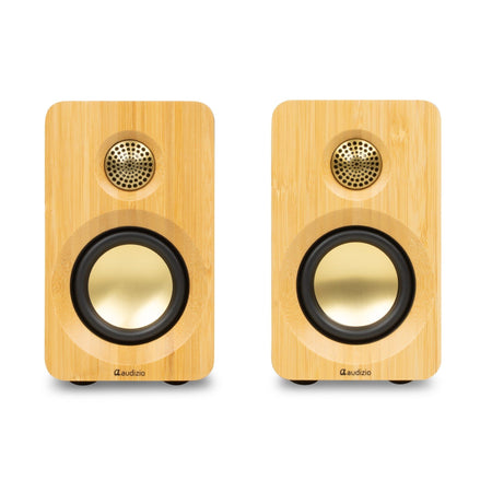 Audizio KS16 - Altavoces de Estantería Activos 100W Bluetooth Bambú - Tempo Shop