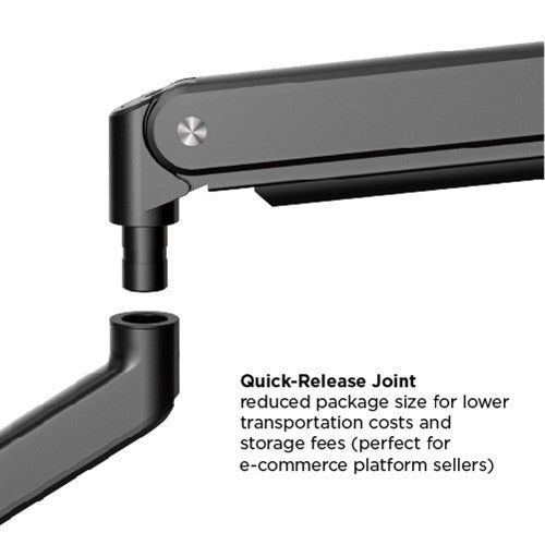 Audizio MAD30G - Triple Monitor Arm Gas Spring 17 - 27" - Tempo Shop