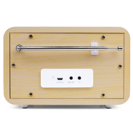 Audizio Milan - Radio Digital DAB+ con Batería y Bluetooth en Bambú - Tempo Shop