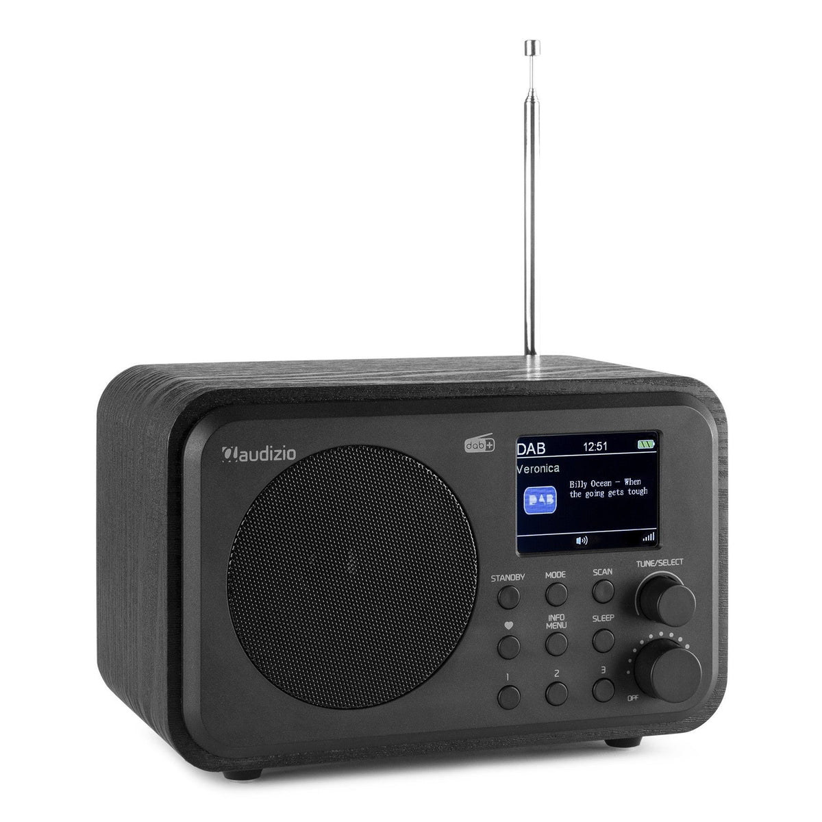 Audizio Milan - DAB+ Radio con Batería Negro - Tempo Shop