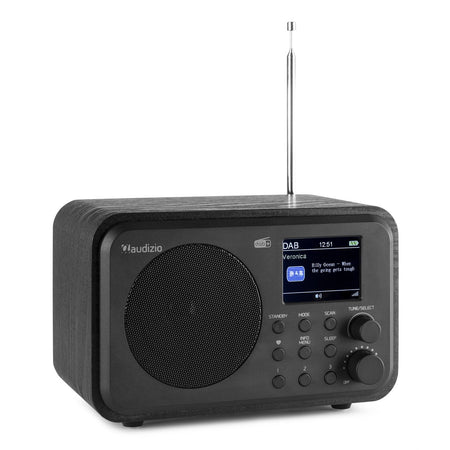 Audizio Milan - DAB+ Radio con Batería Negro - Tempo Shop
