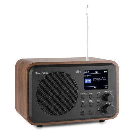 Audizio Milan - DAB+ Radio con Batería Madera - Tempo Shop