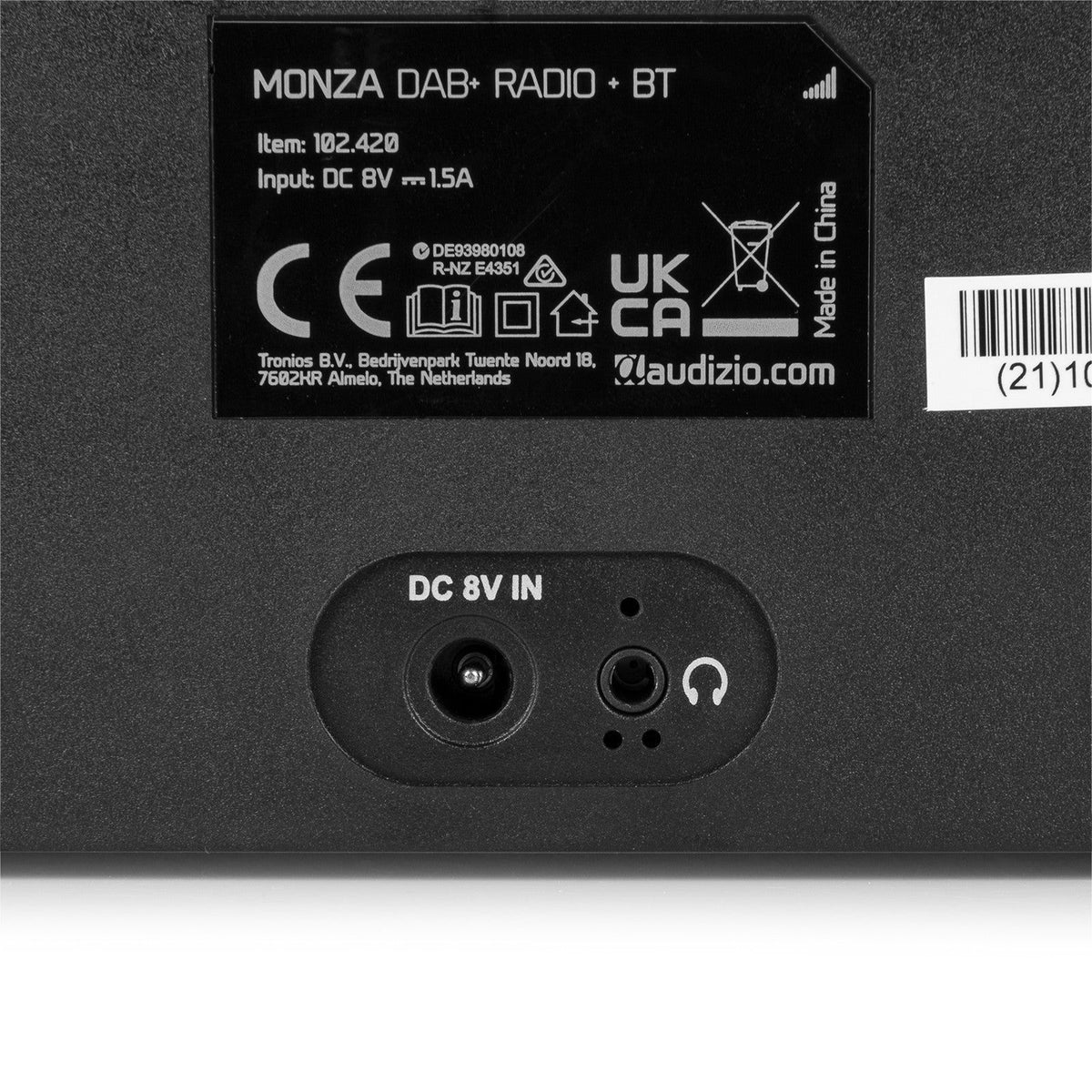 Audizio Monza - DAB+ Radio estéreo Negra - Tempo Shop