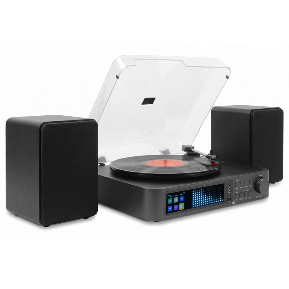 Audizio Norfolk - Tocadiscos de Alta Fidelidad con Altavoces Estéreo y Sintonizador DAB+ - Tempo Shop