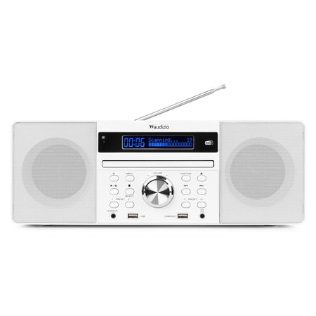 Audizio Prato - Sistema Musical todo - en - uno CD/DAB+ Blanco - Tempo Shop
