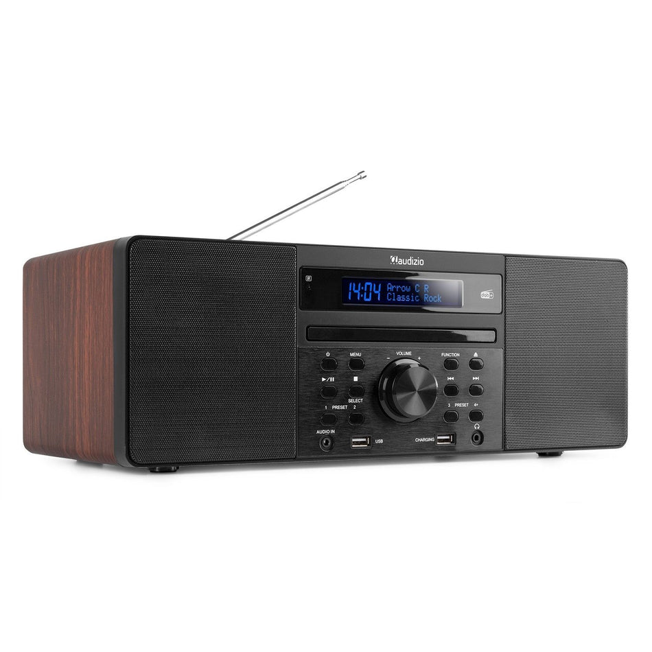 Audizio Prato - Sistema Musical todo - en - uno CD/DAB+ Madera - Tempo Shop