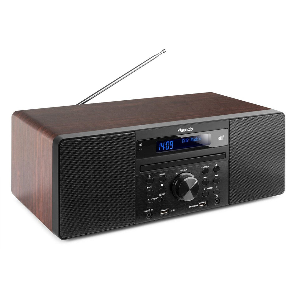 Audizio Prato - Sistema Musical todo - en - uno CD/DAB+ Madera - Tempo Shop