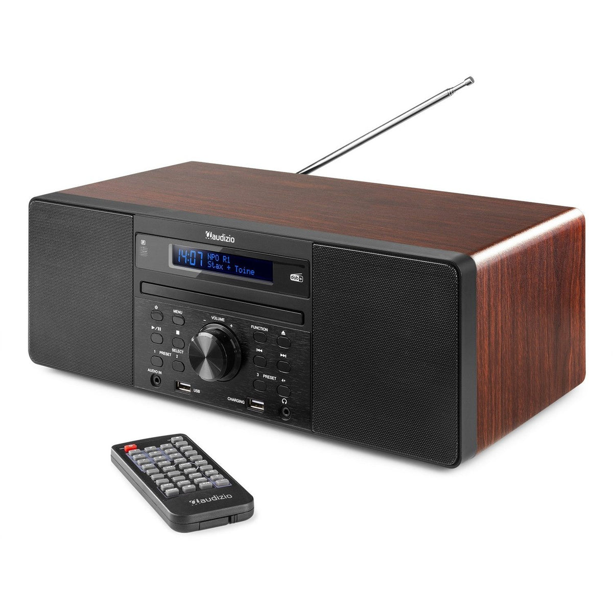 Audizio Prato - Sistema Musical todo - en - uno CD/DAB+ Madera - Tempo Shop
