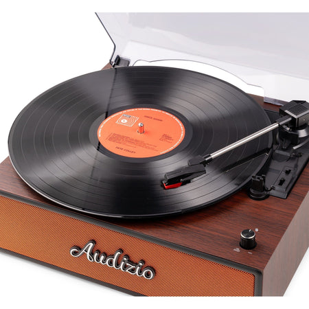 Audizio Reno Retro Cobre - Tocadiscos de Diseño Vintage con Altavoces Estéreo y Bluetooth - Tempo Shop