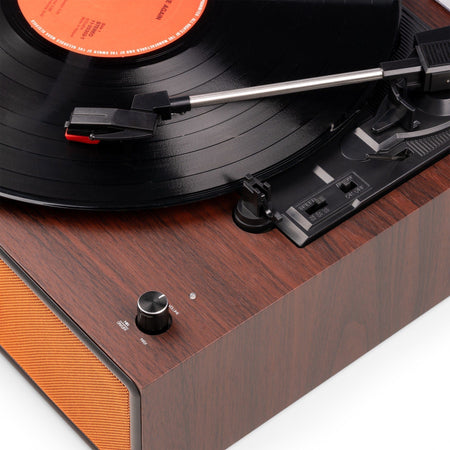 Audizio Reno Retro Cobre - Tocadiscos de Diseño Vintage con Altavoces Estéreo y Bluetooth - Tempo Shop