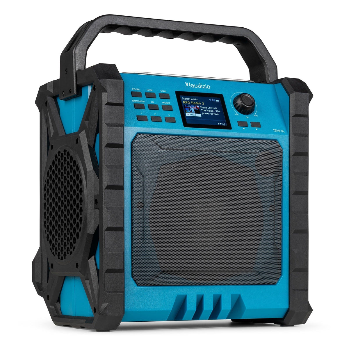 Audizio Temi-XL - Radio de Trabajo de Alta Potencia con Batería, DAB+, FM y Bluetooth - Tempo Shop