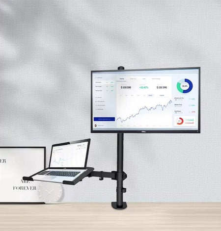 Audizio CMA10L - Brazo para un monitor de 13" - 32" con soporte para portátil - Tempo Shop