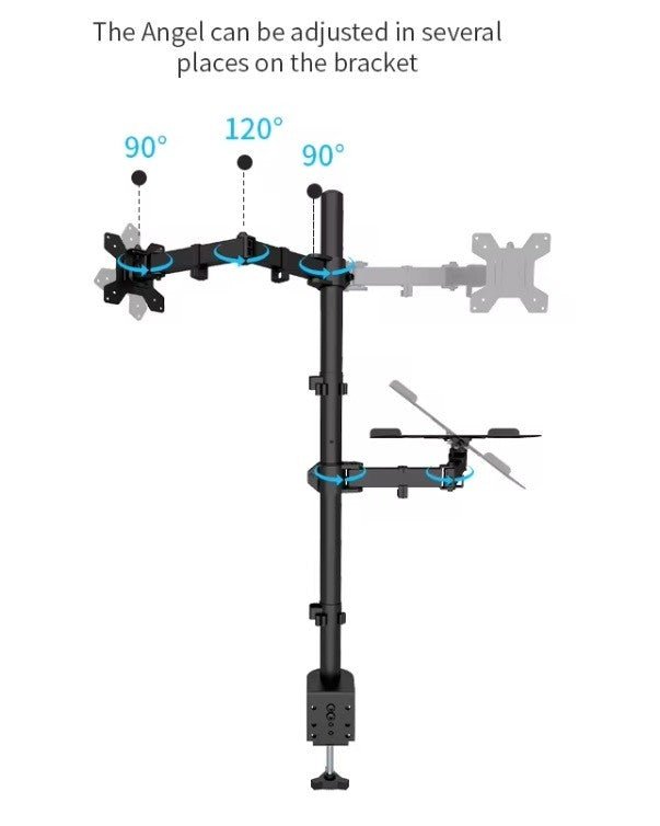 Audizio CMA10L - Brazo para un monitor de 13" - 32" con soporte para portátil - Tempo Shop