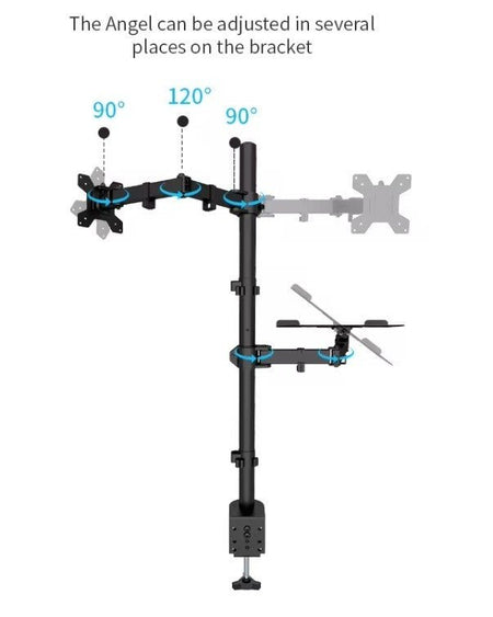 Audizio CMA10L - Brazo para un monitor de 13" - 32" con soporte para portátil - Tempo Shop