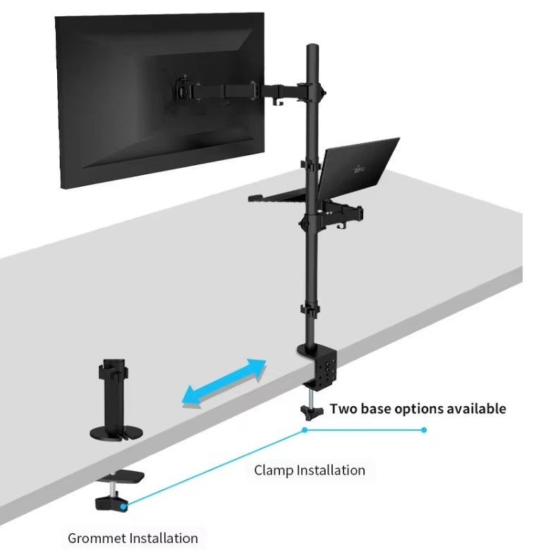 Audizio CMA10L - Brazo para un monitor de 13" - 32" con soporte para portátil - Tempo Shop