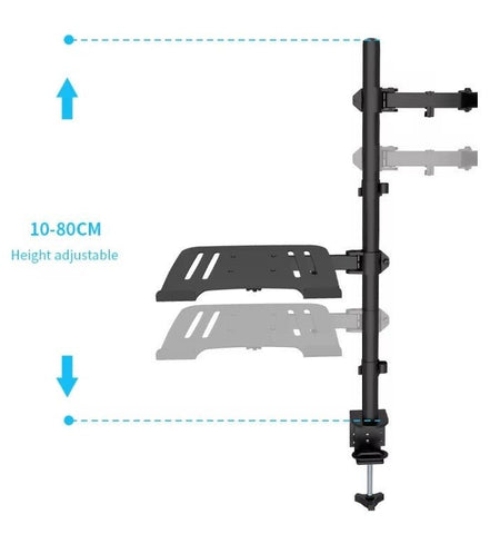 Audizio CMA10L - Brazo para un monitor de 13" - 32" con soporte para portátil - Tempo Shop