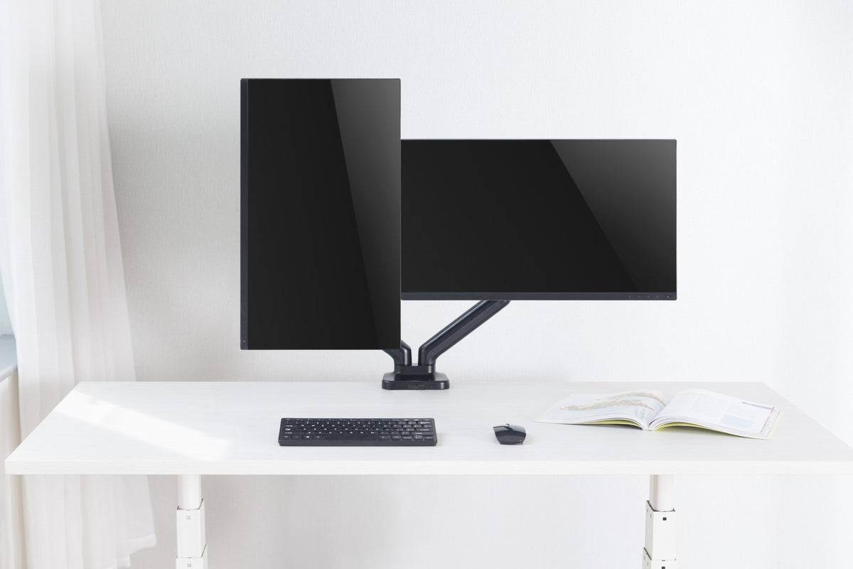 Audizio CMA20G - Brazo Doble para Monitor con amortiguador de gas 17” - 32” - Tempo Shop