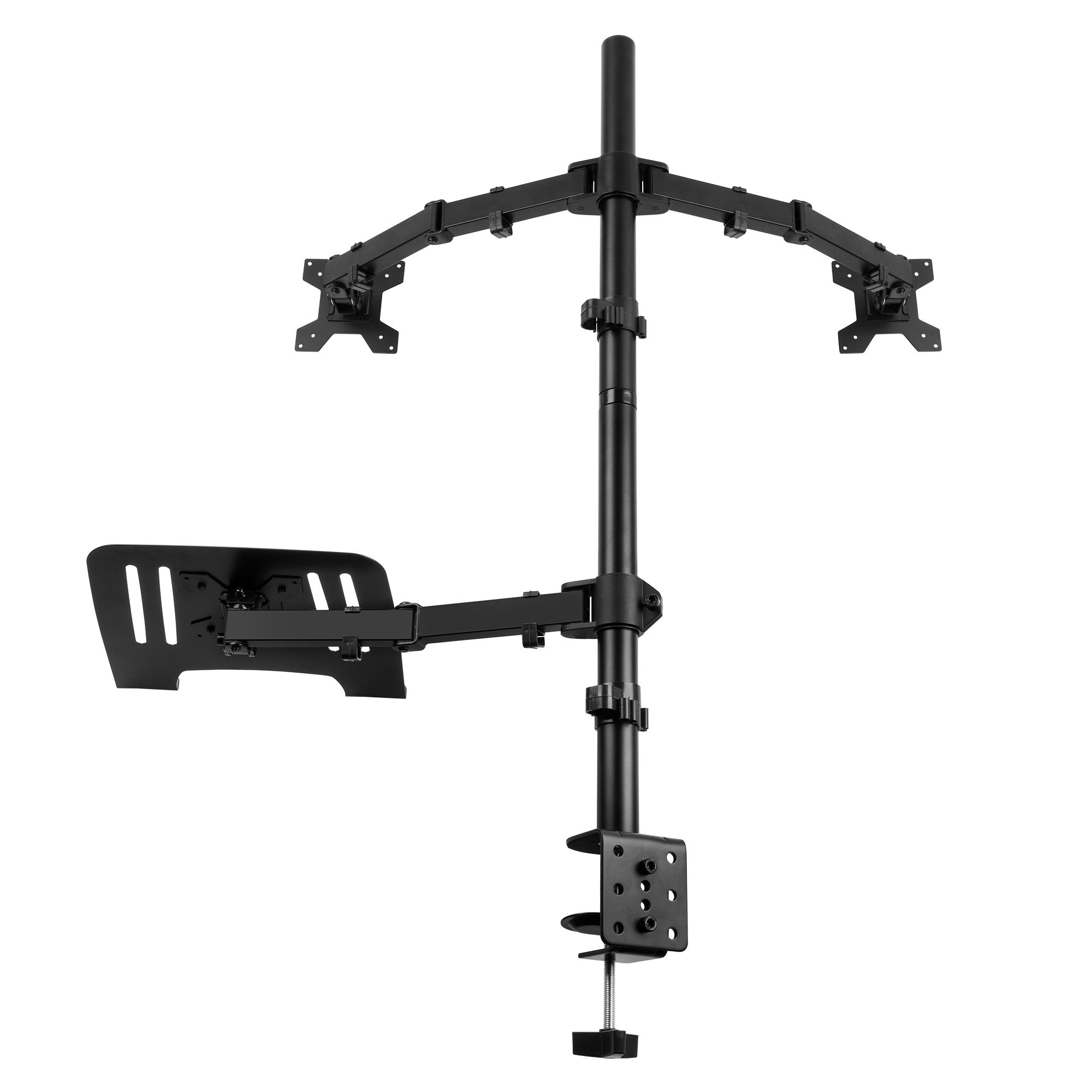 Audizio CMA20L - Brazo Doble para Monitor 13" - 32" con soporte para portátil - Tempo Shop