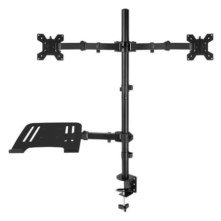 Audizio CMA20L - Brazo Doble para Monitor 13" - 32" con soporte para portátil - Tempo Shop