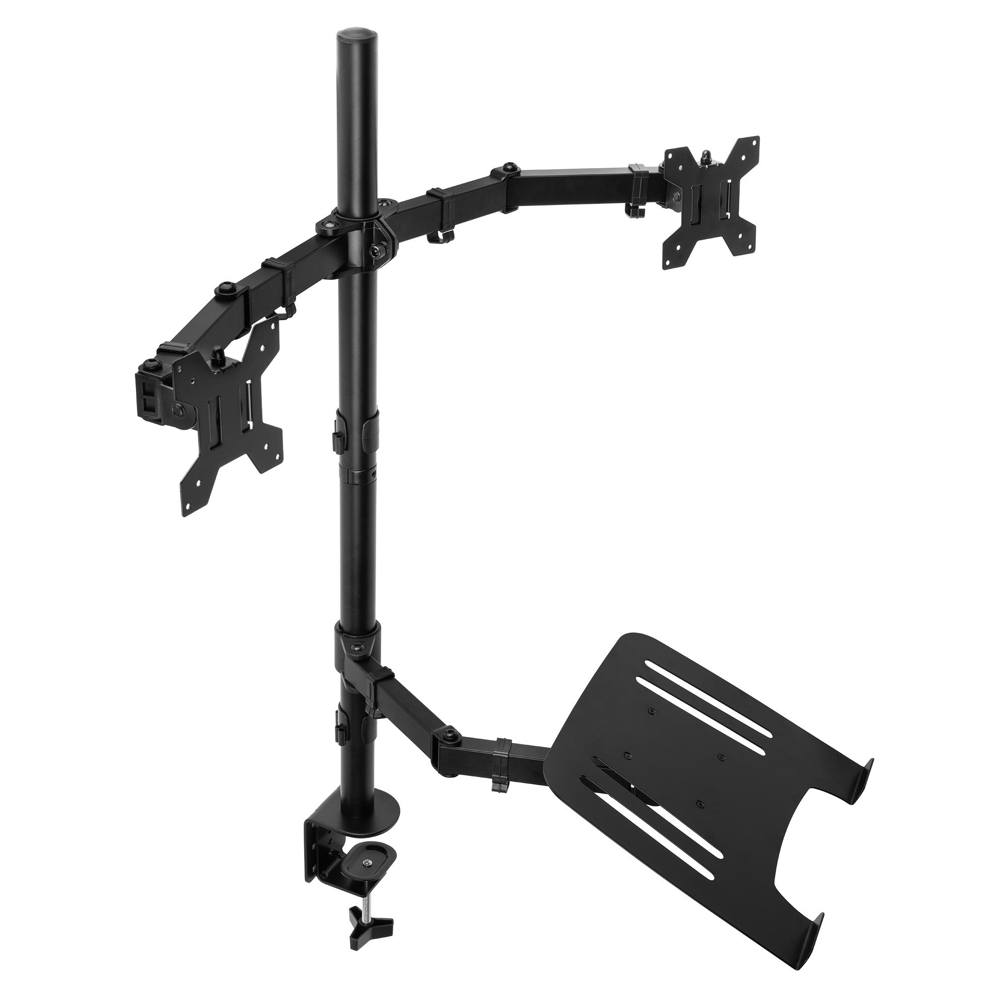 Audizio CMA20L - Brazo Doble para Monitor 13" - 32" con soporte para portátil - Tempo Shop