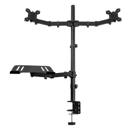 Audizio CMA20L - Brazo Doble para Monitor 13" - 32" con soporte para portátil - Tempo Shop