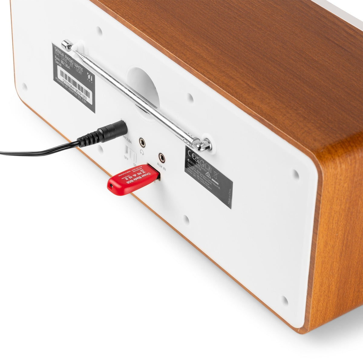 Audizio Genua - Radio Estéreo DAB+ Blanco - Tempo Shop