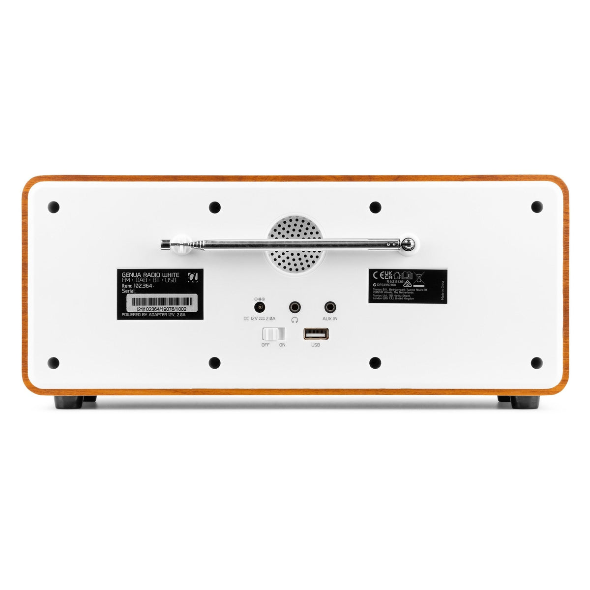 Audizio Genua - Radio Estéreo DAB+ Blanco - Tempo Shop