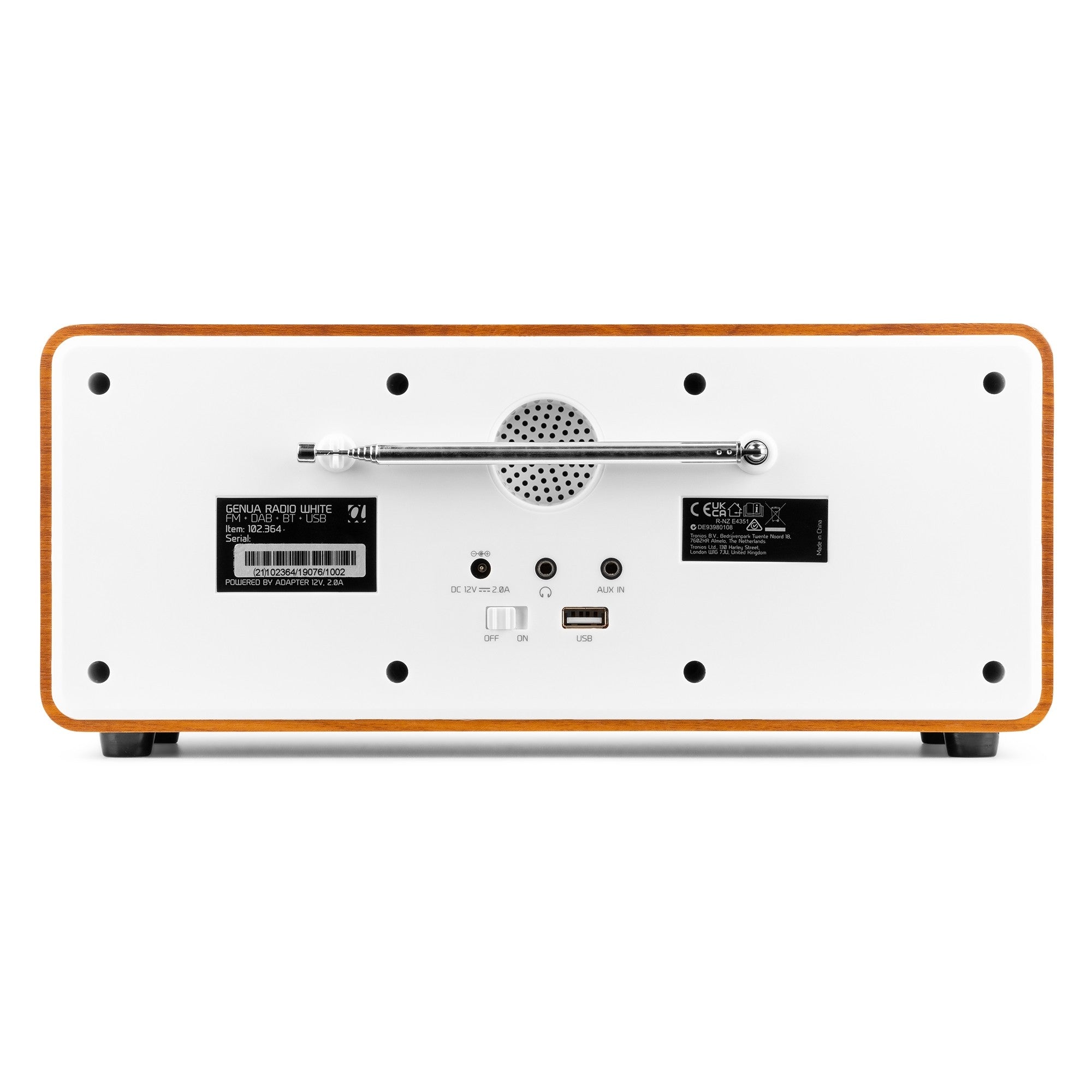 Audizio Genua - Radio Estéreo DAB+ Blanco - Tempo Shop