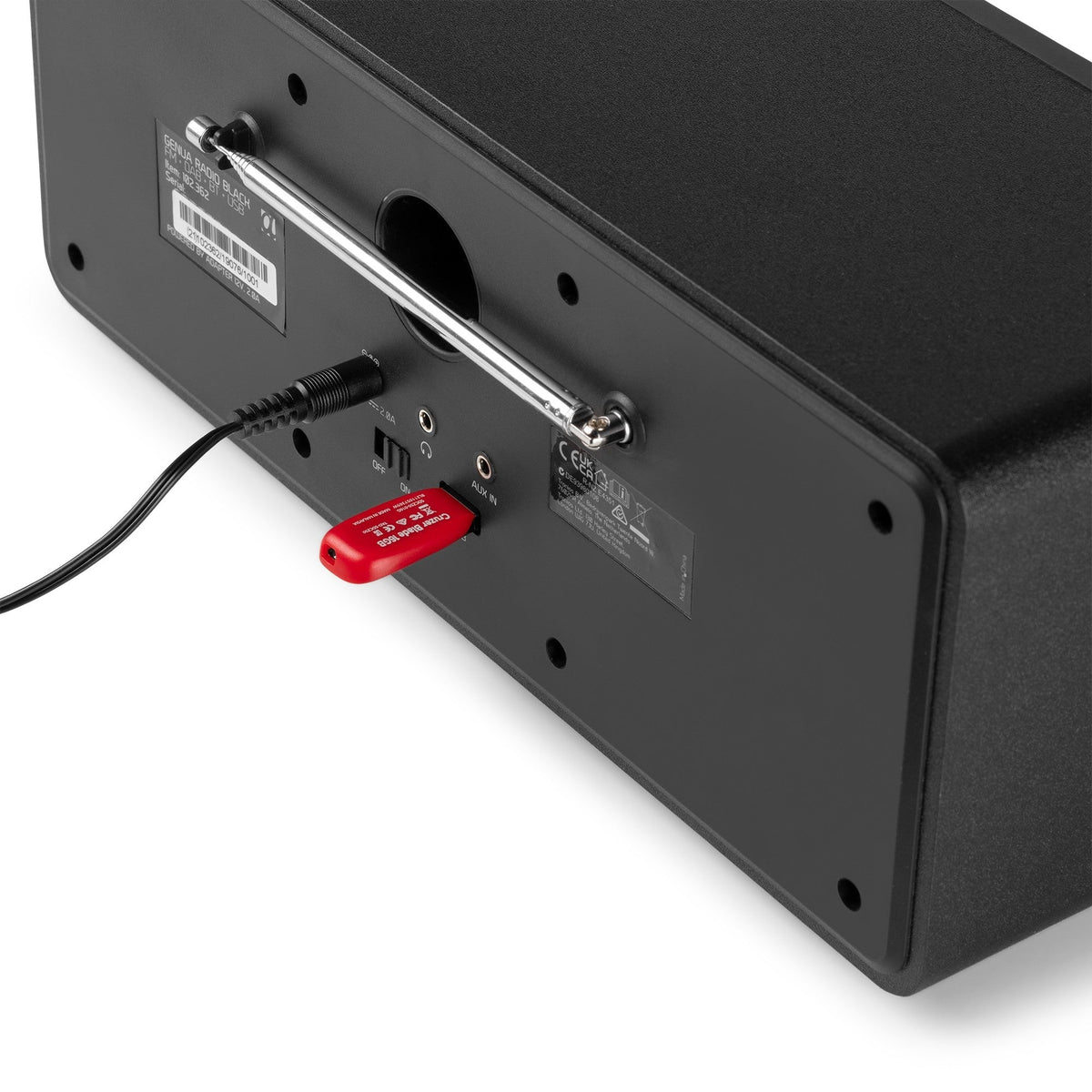 Audizio Genua - Radio Estéreo DAB+ Negro - Tempo Shop