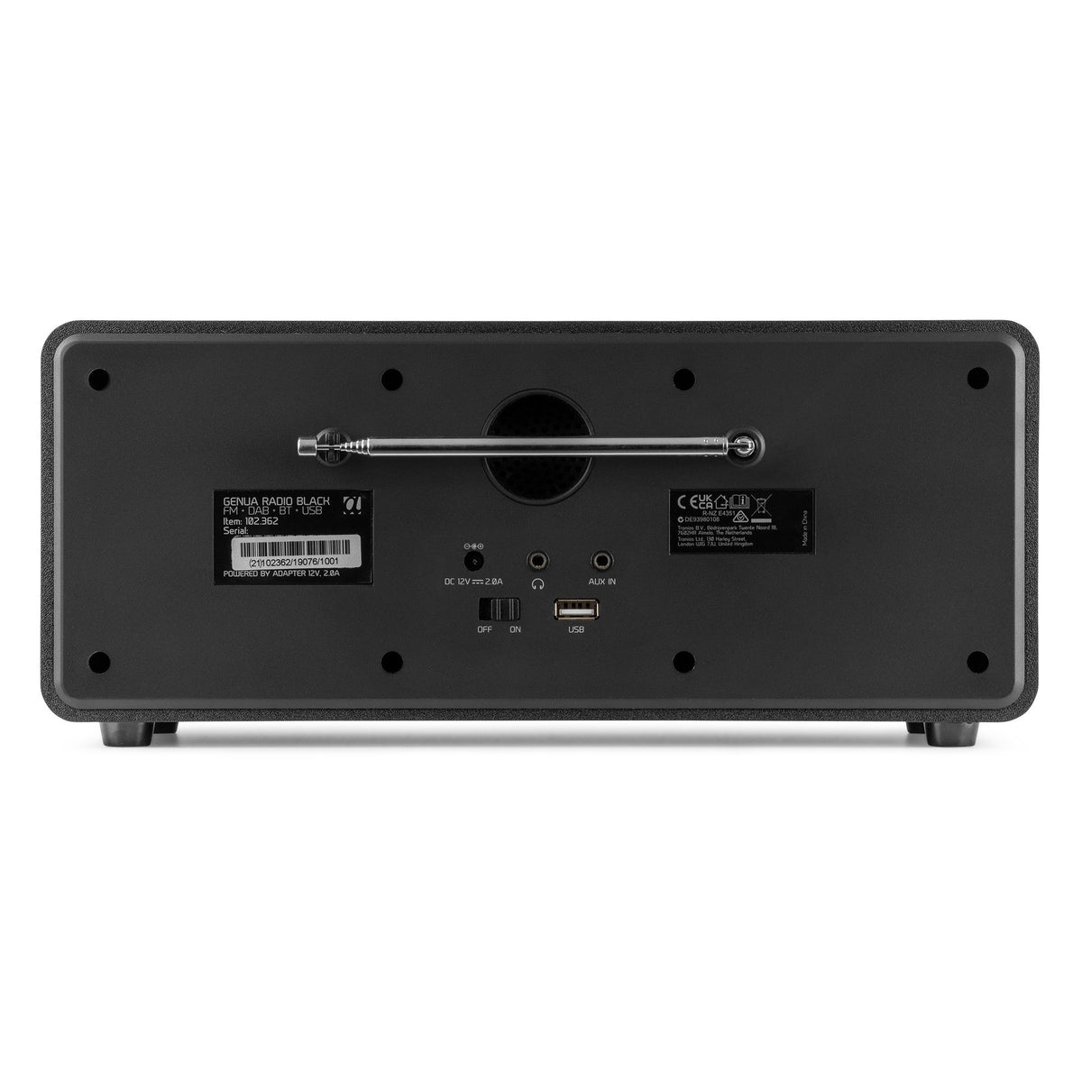 Audizio Genua - Radio Estéreo DAB+ Negro - Tempo Shop