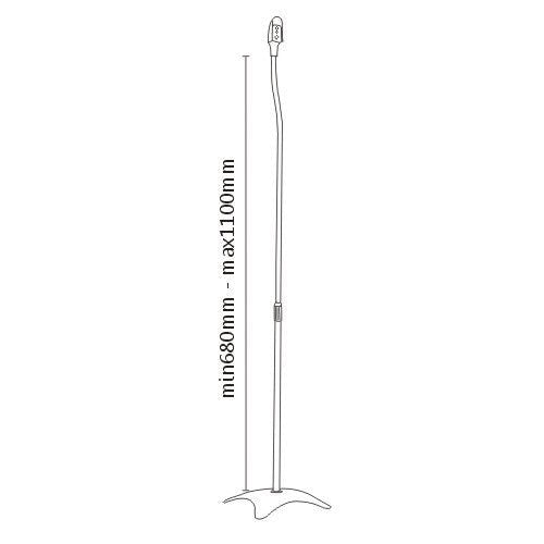 Audizio HTS10 - Soporte de suelo para altavoz satélite, juego de 2 - Tempo Shop