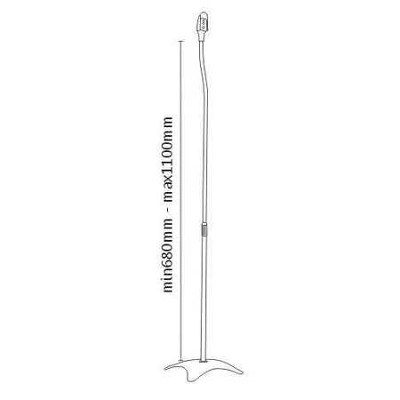 Audizio HTS10 - Soporte de suelo para altavoz satélite, juego de 2 - Tempo Shop