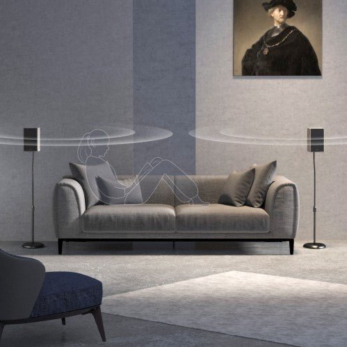 Audizio HTS12 - Soporte de suelo para altavoz satélite, juego de 2 - Tempo Shop