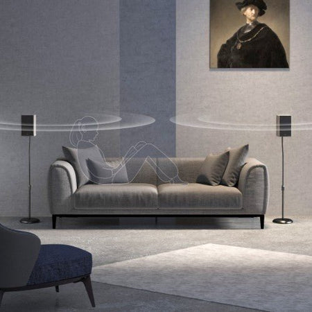 Audizio HTS12 - Soporte de suelo para altavoz satélite, juego de 2 - Tempo Shop