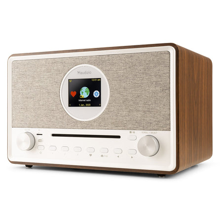 Audizio Lucca - Radio Internet con DAB+ y reproductor CD Madera - Tempo Shop