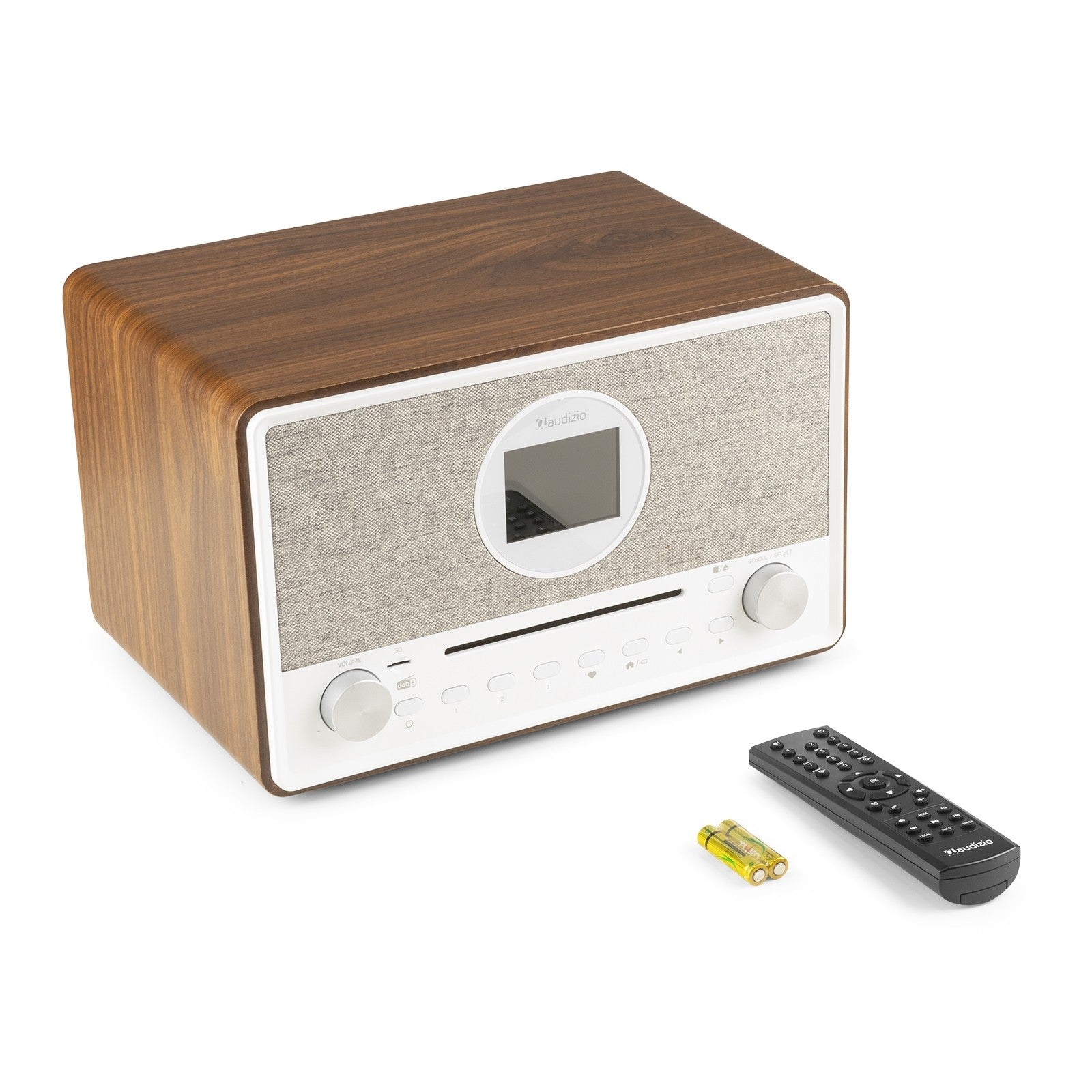 Audizio Lucca - Radio Internet con DAB+ y reproductor CD Madera - Tempo Shop
