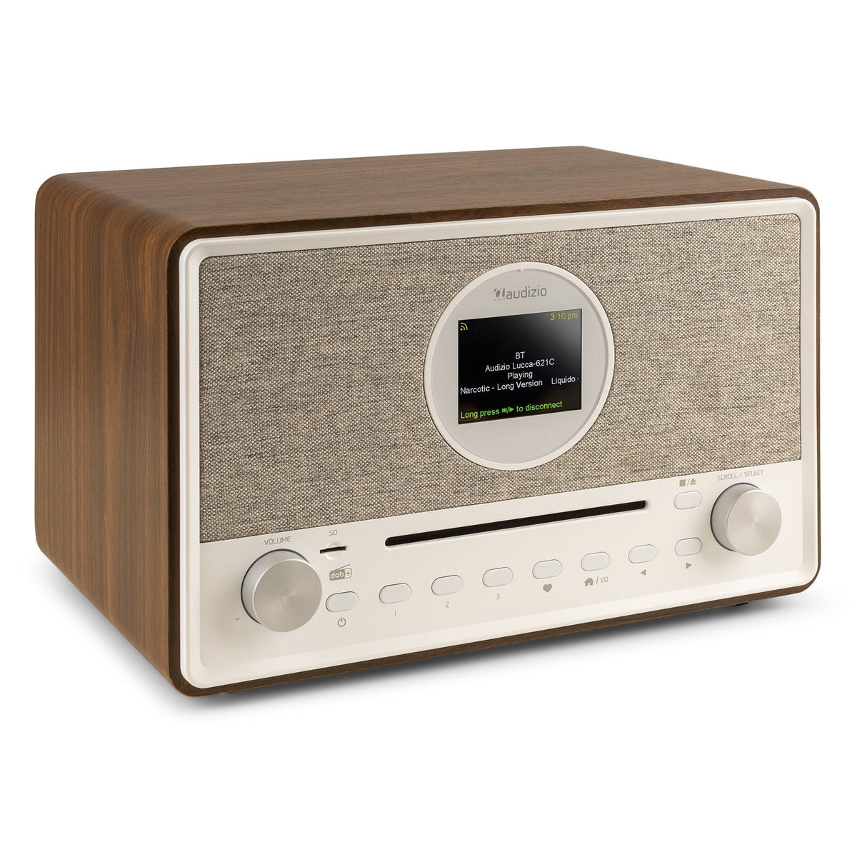 Audizio Lucca - Radio Internet con DAB+ y reproductor CD Madera - Tempo Shop