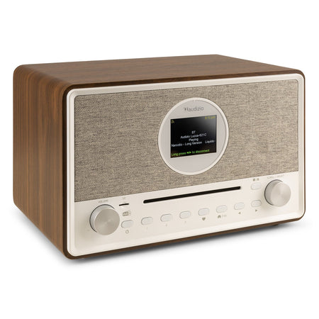 Audizio Lucca - Radio Internet con DAB+ y reproductor CD Madera - Tempo Shop