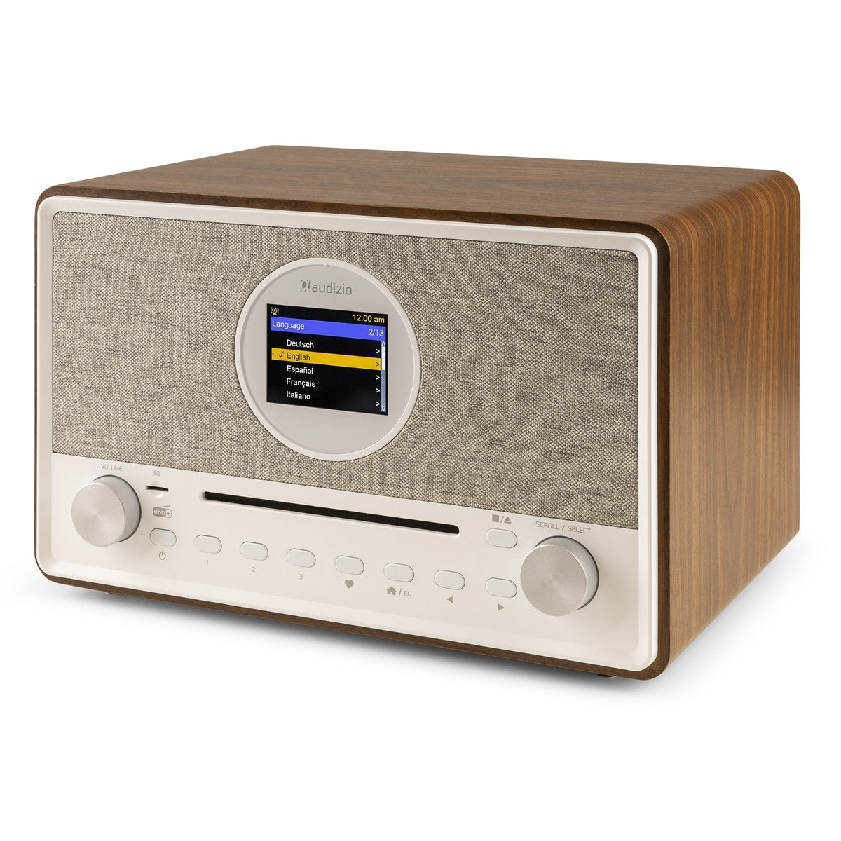 Audizio Lucca - Radio Internet con DAB+ y reproductor CD Madera - Tempo Shop